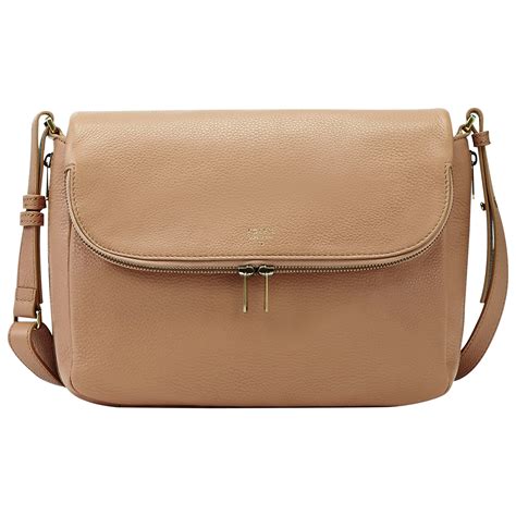 beige crossbody bag.